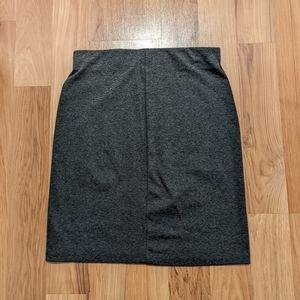 3/25 Heathered Grey Stretch Pencil Skirt